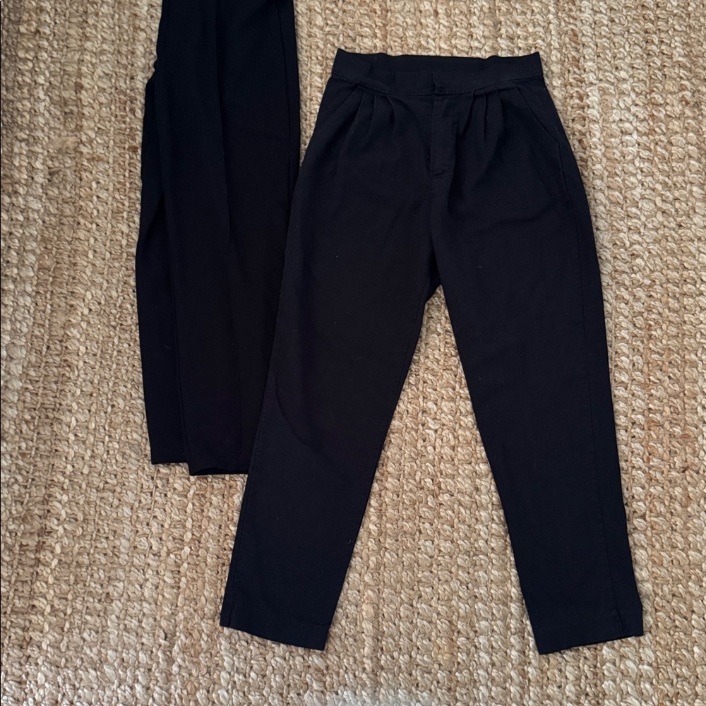 Shein H&M Black office Trousers Set of Three set of 2 shorts pockets bundle